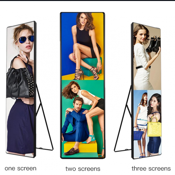床立 LEDデジタルポスターディスプレイ制御 Wifi USB移動式広告 LEDスクリーン 3