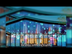 フルカラーLEDディスプレイ ビデオ壁 透明フィルムLEDスクリーン