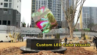 広告用カスタム LED キューブ ディスプレイ