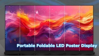 ビジネス広告用のポータブル折りたたみ式 LED ポスター スクリーン