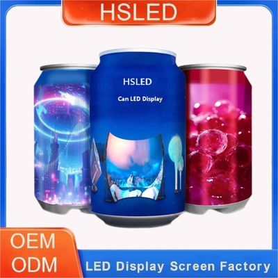 クリエイティブ缶 LEDディスプレイ スクリーンボトル形 LEDディスプレイ